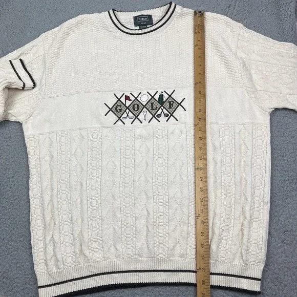 Vintage Haggar Tour Golf Sweater Cable Knit Crewneck Pullover Sweatshirt XXL‎ - Picture 5 of 6